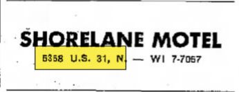 Shorelane Motel - Jul 1966 Ad